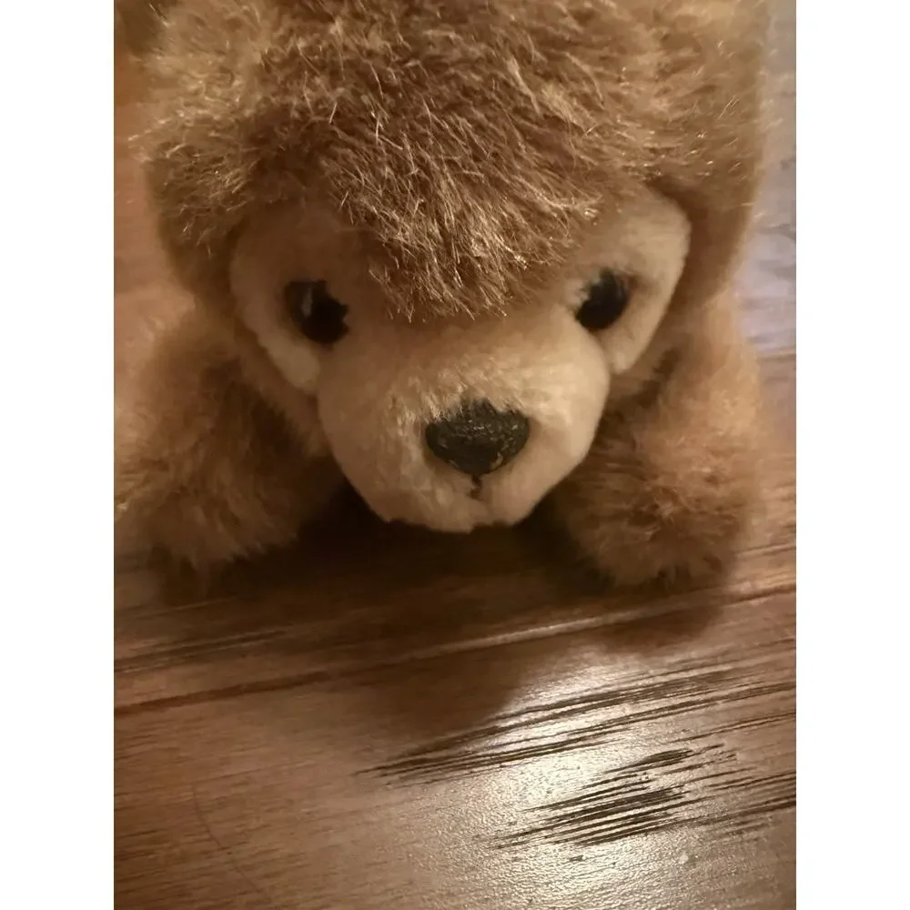 Rare vintage Applause Bravo! Plush Bear Brown/Beige 9 in